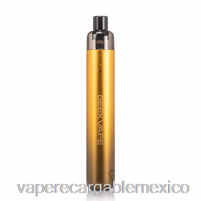 Vape Recargable Geek Vape Wenax Sc Kit De Inicio Dorado Negro